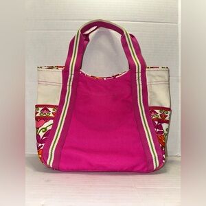 Vera Bradley Small Colorblock Tote Lilli Bell Retired